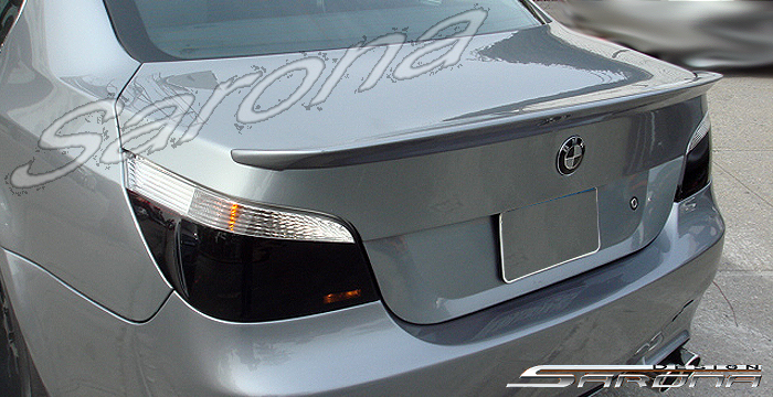 Custom BMW 5 Series Trunk Wing  Sedan (2004 - 2010) - $249.00 (Manufacturer Sarona, Part #BM-030-TW)